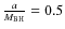 $\frac{a}{M_{\rm BH}}=0.5$