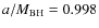 $a/M_{\rm BH}=0.998$