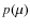 $p(\mu)$