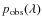 $p_{\rm obs}(\lambda)$