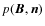 $p(\vec{B},\vec{n})$