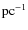 $\rm {pc}^{-1}$
