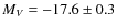 $M_V=-17.6\pm0.3$