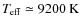 $\ensuremath{\mathit{T}_{\rm eff}}\simeq9200~{\rm K}$