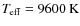 $\ensuremath{\mathit{T}_{\rm eff}} =9600~{\rm K}$