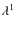 $\lambda^1$