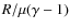 $R/\mu(\gamma-1)$