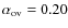 $\alpha _{\rm ov}=0.20$