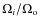 $\Omega_i /\Omega_{\rm o}$