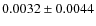 $0.0032\pm0.0044$