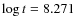 $\log t = 8.271$