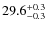 $29.6^{\rm +0.3}_{-0.3}$