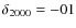 $\delta_{2000} =
-01$