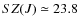 $SZ(J)\simeq 23.8$