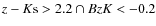 $z - K{\rm s} > 2.2 \cap BzK < -0.2$