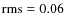 ${\rm rms}=0.06$