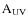 $\rm A_{UV}$