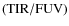 $({\rm TIR}/{\rm FUV})$