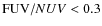${\rm FUV}/NUV < 0.3$