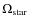 $\Omega_{\rm star}$