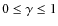 $0 \leq
\gamma \leq 1$