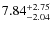 $\rm 7.84^{+2.75}_{-2.04}$