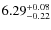 $\rm 6.29^{+0.08}_{-0.22}$