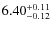 $\rm 6.40^{+0.11}_{-0.12}$