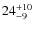 $\rm 24^{+10}_{-9}$