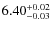 $\rm 6.40^{+0.02}_{-0.03}$