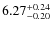 $\rm 6.27^{+0.24}_{-0.20}$