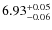 $\rm 6.93^{+0.05}_{-0.06}$