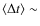 $\langle\Delta t\rangle \sim$