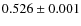 $0.526 \pm0.001$