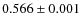 $0.566\pm0.001$