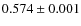 $0.574 \pm0.001$