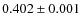 $0.402 \pm0.001$
