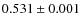 $0.531 \pm0.001$