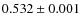 $0.532\pm0.001$