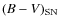 $(B-V)_{\rm SN}$