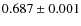 $0.687 \pm0.001$