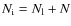 $N_{\rm i}=N_{\rm l} +N$