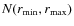 $N(r_{\min}, r_{\max})$
