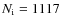 $N_{\rm i}=1117$