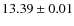 $ 13.39 \pm 0.01$