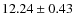 $ 12.24 \pm 0.43$