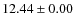 $ 12.44 \pm 0.00$