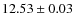 $ 12.53 \pm 0.03$