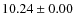 $ 10.24 \pm 0.00$