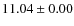 $ 11.04 \pm 0.00$